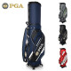 PGA 高尔夫球包 男士 万向四轮平推伸缩航空托运球包 全防水多功能防水拉链 完整细节处理 PGA 401002-深蓝色