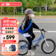 KinderKraft德国kk儿童自行车脚踏车3-4-6-8-10岁【18寸】蓝色六一儿童节礼物