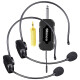 新科（Shinco） H93无线耳麦头戴话筒功放机拉杆音响便携式音响直播说话促销唱歌耳麦会议麦克风 H93接收器+2个U段无线耳麦