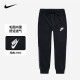 Nike 耐克小童装男童保暖长裤冬季儿童针织休闲运动裤 正黑色 130(7) 
