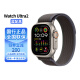 APPLEApple/苹果 Watch Ultra2 智能手表2023新款iWatch ultra2运动健康手表GPS蜂窝款49毫米钛金属表壳 蓝配黑色野径回环表带