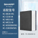 夏普 （SHARP）空气净化器滤网BB30/W280/Z280/BD30/WE30/WE31/WB3 FZ-BB30W1X(集尘+脱臭除甲醛一体网)