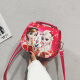小孩子的韩版包包女童斜挎包时尚公主包可爱卡通单肩手提包小女孩儿童包包 红色冰雪公主