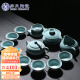 苏氏陶瓷汝窑茶具高品质富贵茶壶加盖碗整套功夫茶具开片可养金线带礼盒装