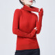 TSAM专柜官方网女装冬季新款百搭休闲修身高领针织毛衣纯色打底羊毛衫 大红色 4码