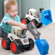 恩贝家族挖掘机儿童玩具3-6岁男孩工程车玩雪沙滩惯性推土车仿真汽车模型挖机生日礼物套装