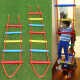 儿童爬梯室内家用彩色攀爬绳梯玩具室内锻炼器材幼儿园攀爬梯户外 彩色20厘米间距/2米(7根)