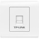 TP-LINK TL-EF601 单口网络信息面板 86型工程级电脑光纤宽带网线插座 信息面板(带模块) 集成六类非屏蔽免打信息模块