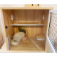 HKML龙猫笼子宠物龙猫柜笼实木生态宠物育婴笼 繁殖笼 A 款(不含宠物 陶瓷厕所）