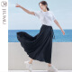 玖慕(JIUMU)一片式防晒半身裙长款夏季户外骑行度假防紫外线防晒披肩 KD001 黑色 