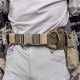 并力户外多功能腰带molle战术装备保安外腰带运动加宽护腰封 沙色