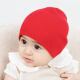 happy prince韩国韩版宝宝套头帽0-24个月男女新生儿童棉质针织婴儿帽子秋冬潮 红色 均码(建议头围36-52CM)