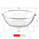菲内克斯钢化玻璃盆大号玻璃碗和面碗沙拉碗家用和面盆加厚耐热汤盆 3.0L碗一个
