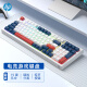 HP惠普（HP）K300有线真机械手感键盘 背光电竞吃鸡笔记本台式电脑外设办公键盘游戏电竞USB接口 【白蓝红】