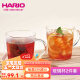 HARIO日本进口耐热玻璃马克杯 花茶咖啡水杯茶杯牛奶杯2件套SRM 300ml*2