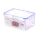 婆青厨房保鲜盒套装塑料微波饭盒冰箱冷冻收纳盒保鲜盒 透明 1000ml