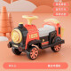小乐狗儿童遥控电动小火车轨道充电玩具可坐人童车玩具车男孩玩具 红色可坐人小火车头-电动款