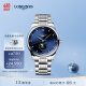 浪琴（LONGINES）瑞士手表 名匠系列 月相机械钢带男表 L29194976