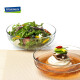 Glasslock韩式耐热钢化玻璃碗加厚水果沙拉碗透明碗家用汤碗泡面冷面碗 透明碗1415ml*2个