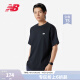 NEW BALANCE NB 官方短袖T恤男款24新款夏季运动休闲百搭纯色打底圆领上衣 BK MT41509 L