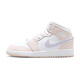 NIKENIKE耐克AirJordan1 Mid(GS)板鞋儿童运动鞋女鞋FD8780-601 37.5