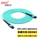 思诺亿舟（SNIT）SN-MPO-MT8-3M 8芯MPO-MPO光纤跳线母头B极性兼容MTP OM3万兆多模跳纤40G/100G光纤线 3米