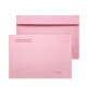 绿文（LUWEN） 加厚信封牛皮纸多规格黄色简约邮局标准信封袋工资袋单据发票凭证袋 7号粉红色-100个/包