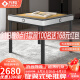 方和【高档旋翼式】麻将机全自动麻将桌餐桌两用过山车机麻商用 家用 餐桌【虎系-星光白】仿玉麻将