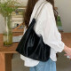 美杜韩版链条托特包大容量包包2023新款包包时尚通勤女包软皮单肩包 黑色