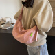 盛菲曼休闲小众设计饺子包时尚百搭小包包女2024新款春季流行通勤斜挎包 粉色