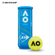 邓禄普（DUNLOP）澳网网球AO澳大利亚网球公开赛官方用球胶罐3粒装