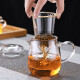 逸集加厚耐热玻璃茶水分离泡茶壶透明红茶茶具冲茶器家用大容量花茶壶 蘑菇杯单杯500ML