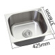 惜度304不锈钢厨房台盆水槽小单槽水斗台上洗菜盆阳台洗衣池一体S4237