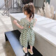 优美童女童夏装套装2024新款夏季儿童洋气韩版童装小童夏装女宝宝两件套 绿色  90码建议1-2岁（80-90cm）