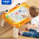 欣格儿童画板可擦写磁性画板超大号早教玩具1-2-3岁DIY绘画婴儿彩色 超大尺寸橙色带腿-15模4印章2笔