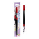派通（Pentel）科学毛笔小楷练字软毛笔 书法笔便携彩色绘画手帐手绘可换墨胆 XGFL 红色