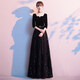 塞德勒黑色晚礼服女2025新款高端宴会显瘦气质平时可穿质感轻奢显瘦 黑色 XL (建议116-125斤)