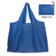 购物袋 折叠购物袋 折叠购物袋 小花暗扣环保袋袋 涤纶布 深蓝横向大号57x40cm+手提26cm