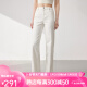 欧黎蔓（OULIMAN）白色时尚高腰牛仔裤女2024年春季新款小个子棉质显瘦百搭休闲裤子 白色 175/76A/XL