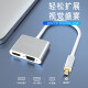 奕普MiniDP转HDMI VGA转换器笔记本雷电扩展坞macbookair电脑Pro转接头适用Surface转接口高清电视 minidp转hdmi/vga【合金银】