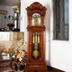 三五牌德国机芯八音美国椴木机械落地钟美式欧式客厅摆钟中式座钟 赫姆勒十二音+金丝檀木
