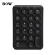 航世（BOW）HB159 蓝牙数字小键盘 迷你键盘 复古圆帽 笔记本台式通用键盘 可充电蓝牙键盘 黑色