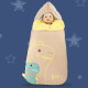 汤米鼠婴儿睡袋加厚两用防惊跳新生儿抱被初生纯棉被子可脱胆四季通用 咖色双胆款（可脱胆）