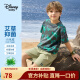 迪士尼（DISNEY）童装儿童男童凉感短袖套装抗菌T恤短裤两件套24夏DB421AA06灰150
