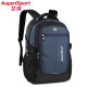 艾奔（ASPENSPORT）双肩包潮流大容量休闲旅行背包减负耐磨学生书包商务电脑包 蓝色 标准版