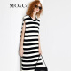 MO&Co.设计感直筒廓形黑白条纹连衣裙法式气质小众设计感裙子 黑白条色-第1批 S/160