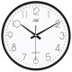康巴丝（Compas）挂钟创意钟表客厅简约时钟 石英钟表挂墙C2899 黑白色 31cm