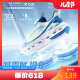 特步（XTEP）2023新款减震旋10.0男女儿童跑鞋中国航天运动鞋透气舒适 新白色/普鲁士蓝（男夏款） 34码