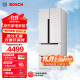 博世（BOSCH）【云朵白玻璃门】484升嵌入式家用无霜保鲜对开多门四门双循环电冰箱KME48S20TI 以旧换新