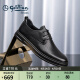 金利来（goldlion）男鞋商务休闲鞋冲孔透气凉鞋舒适耐磨皮鞋G508320203AAD黑色42